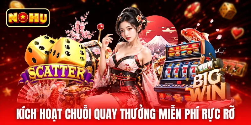 Kích hoạt chuỗi quay thưởng miễn phí rực rỡ